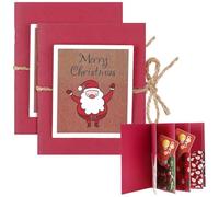 Portacarte Per Cartoline Di Natale,5 Fessure Per I Favori Festivi e Feste - Portacarte Per Denaro Di Natale - per Famiglia, Adolescenti, Adulti, Bambini, Insegnanti, Dipendenti 'Ufficio