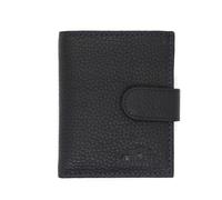 Portacarte piccolo Portafoglio uomo CHARRO vera pelle slim verticale con clip