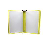 Portacartelle da parete con 10 tasche, organizer for display A4, da appendere a parete, libro con poster ribaltabile(Unique Colour)