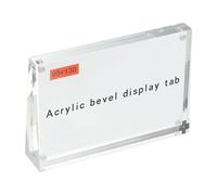Portacartelli acrilico 5.1x3.5" per ufficio, doppia faccia trasparente