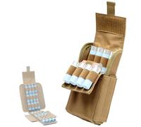 Portacartucce Per Fucile A Canna Liscia Da 25 Colpi, Borsa MOLLE Per Proiettili, Tasca MOLLE Ad Accesso Rapido Per Calibri 12 G/20 G, Da Fissare Alla Cintura(Brown)
