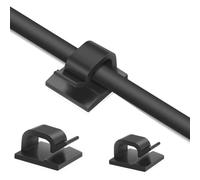 Portacavi autoadesivo Confezione da 50 pezzi Black