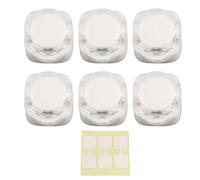 Portacavi magnetico per clip per cavi, 6 pezzi di nastro adesivo acrilico resistente, fermacavi da scrivania senza tracce, per ufficio, casa, auto, area di lavoro, materiale ABS, (White)