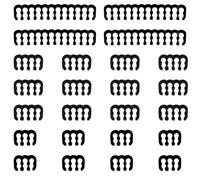 Portacavi Set, 24 PCS Cavo Pettine, Pettine per Cavi Organizer per Cavi Gestione dei Cavi Supporto per Cavi Guida per Cavi Clip per Cavi, 24-Pin 8-Pin 6-Pin per PC Interno Cavo Computer