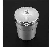 Portacenere Auto, per Peugeot 2008 3008 autoestinguente Antiodore posacenere portatile Facile Pulizia Staccabile con Coperchio,Silver style