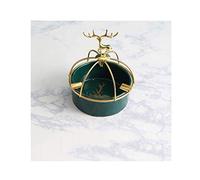 Portacenere, posacenere Ceramica creativa Castello dei cervi Posacenere Regalo di personalità Sigarette Portacenere Ornamenti Decor Verde Nero Animale Cervo Posacenere Antivento (Color : Green)(Green)