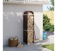 Portaceppi Marrone 40x45x170 cm in Acciaio Zincato