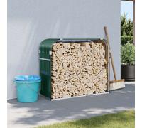 Portaceppi Verde 120x45x100 cm in Acciaio Zincato