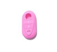 [Portachiave] Guscio Cover Chiave in Silicone per Telecomando Auto Alfa Romeo 3 tasti (vedere compatibilità nelle foto) MiTo Giulietta Brera 159 (ROSA)