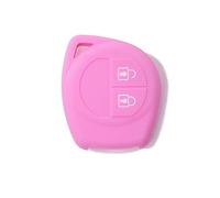 [Portachiave] Guscio Cover Chiave in Silicone per Telecomando Auto Suzuki Swift Vitara Jimny Gran Vitara Ignis Alto SX4 Liana Splash Baleno Karimun Wagon R Opel Agila Fiat Sedici 2 tasti (ROSA)
