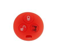 [Portachiave] Guscio per Telecomando Mercedes Benz in Silicone Cover Chiave per Smart 3 tasti (vedere compatibilità nelle foto) ForTwo 450 Roadster Crossblade City Coupe City Cabrio (ROSSO)