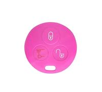 [Portachiave] Guscio per Telecomando Mercedes Benz in Silicone Cover Chiave per Smart 3 tasti (vedere compatibilità nelle foto) ForTwo 450 Roadster Crossblade City Coupe City Cabrio (ROSA)