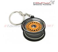 Portachiave portachiavi TRS Tuning in gomma PVC cerchio cerchi stile BBS RS