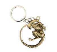 Portachiavi 3D Compatibile con Alien Color Bronzo Fantascienza Film Gadget Accessori Idea Regalo Uomo Donna Bambino Fantasy Cosplay