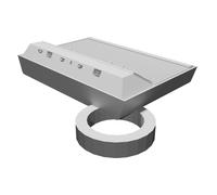 Portachiavi 3D Stampato per Atari 2600 Console Design Realistico Woody 4-Switch