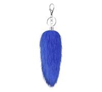 Portachiavi a coda di animale lungo 16 cm con pelliccia sintetica, accessorio per borsa, accessorio per telefono, decorazione per auto e accessori in pelliccia sintetica, portachiavi per auto per