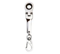 Portachiavi a cricchetto - anello portachiavi portatile, con incisione a lunga durata, strumento per workshop meccanico multipurpose per auto Lovers Handyman Boys Adults Key Holder