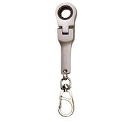 Portachiavi a cricchetto - anello portachiavi portatile, con incisione a lunga durata, strumento per workshop meccanico multipurpose per auto Lovers Handyman Boys Adults Key Holder