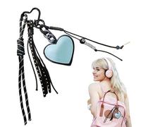 Portachiavi a Cuore | Portachiavi con Ciondolo a Cuore | Chiavi Donna Regalo Per Amiche Fidanzata San Decorazione Borsa di Stoffa