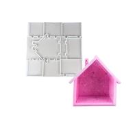 Portachiavi a forma di casa fatto a mano, elegante e resistente, set in silicone per uso quotidiano per gli amanti del mestiere