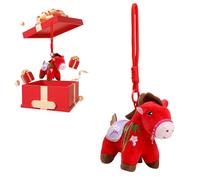 Portachiavi A Forma Di Cavallo,Ciondolo | 2026 Anno del Cavallo Portachiavi e | Per Ragazza Donna Auto San Natale Nuovo Fidanzato, rosso, Se référer au descriptif