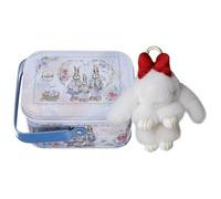Portachiavi a forma di coniglietto di peluche - Portachiavi a forma di coniglietto pasquale | Morbido animale domestico di peluche portachiavi da donna, con scatola per pendolari, scuola, Creamy