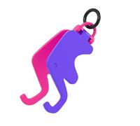 Portachiavi a forma di elefante, ampia applicazione, creativo, pieghevole, design salvaspazio, con doppia amina, supporto per telefono per casa, viaggi, dormitorio,