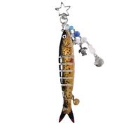 Portachiavi a forma di esca da, idea regalo originale per collezione animali, borsa a tracolla, tote e zaino, Un, Se référer au descriptif