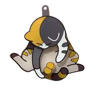 Portachiavi a Forma Di Gatto Malizioso, 5.5x7cm, Interactive Mischievous Cat with Rotating Cat Eggs Keyring, Portachiavi Interattivo a Forma Di Gatto, Good Thing for Kitten Lovers for Bags, Keys and A