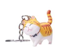 Portachiavi a forma di gatto, semplice, carino, simulato, personalizzato a forma di gatto, ciondolo per borsa, portachiavi per gatti curativi, regalo per amici, portachiavi per gatti, portachiavi,