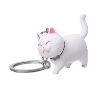 Portachiavi a forma di gatto, semplice, carino, simulato, personalizzato a forma di gatto, ciondolo per borsa, portachiavi per gatti curativi, regalo per amici, portachiavi per gatti, portachiavi,