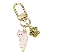 Portachiavi a forma di gatto, simpatico gattino portachiavi - ciondolo per gattini animali domestici, divertente portachiavi estetico, squisito, Colore: rosa., Siehe Beschreibung