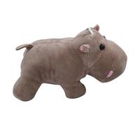 Portachiavi a forma di ippopotamo, 10 cm, in peluche, ciondolo per borse e zaini, resistente, confezione da 1 portachiavi per gli amanti degli animali, regalo morbido.