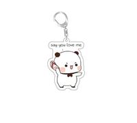 Portachiavi a forma di panda Bubu e Dudu in stile cartone animato - Kawaii Anime Carino Portachiavi (Stile 4)