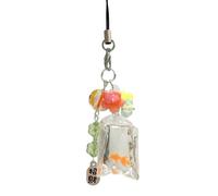 Portachiavi a forma di pesce koi, ciondolo a forma di borsa a forma di pesce, trasparente, accessorio per uomo e donna, elegante, decorativo