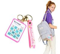 Portachiavi a forma di puzzle scorrevole portatile, ciondolo a forma di