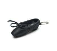 Portachiavi a forma di scarpetta da balletto, realizzato a mano, in seta, elegante, accessorio per le danze, M