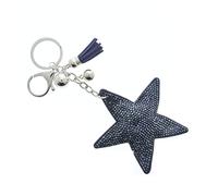 Portachiavi a forma di stella/borsa con strass e strass con chiusura a chiave in cristallo per donna ragazza, Marina Militare