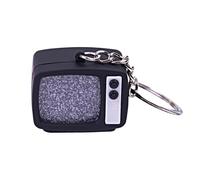 Portachiavi A Forma Di TV Vintage Ciondolo Retrò Da Borsetta Con Suono E