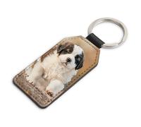 PORTACHIAVI A FORMA RETTANGOLARE IN ECOPELLE CON LA VOSTRA FOTO