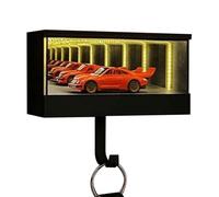 Portachiavi a LED da garage, portachiavi con specchio illusione 3D, ricaricabile tramite USB, luce con sensore di movimento per ingresso e cucina, organizer magnetico per chiavi 'auto