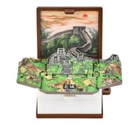 Portachiavi a libro pieghevole 3D, portachiavi con scena 3D, ciondolo a forma di libro pieghevole, portachiavi decorativo con funzione aperta singola per chiavi 'auto, zaini, borse e telefoni