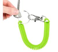 Portachiavi a Molla Retrattile | Cordino a Elastico per Portachiavi | Corda a Bobina, Bobina Elastica Lunga per Portachiavi a Molla Elastica più Forte per Carta Autobus