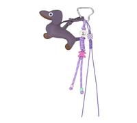 Portachiavi a moschettone con ciondolo a forma di animale in PU per attività all'aperto e viaggi multifunzionale moschettone portachiavi