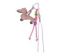 Portachiavi a moschettone con ciondolo a forma di animale in PU per attività all'aperto e viaggi multifunzionale moschettone portachiavi