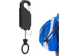 Portachiavi a moschettone retrattile, portachiavi retrattile per borsetta | portabadge multiuso anti-perdita,Portachiavi resistente all'usura con corda per casa, pesca e lavoro