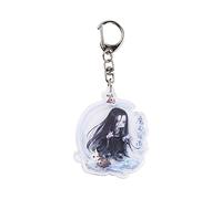 Portachiavi a tema anime Dao Zu Shi, Wei Wuxian Lan Wangji, ciondolo in acrilico su entrambi i lati, portachiavi con personaggio, accessorio per cosplay dei cartoni animati, 8 cm, Trasparente, 8cm