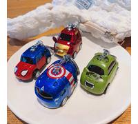 Portachiavi a tema Marvel Spider-Man con design in lega ispirato ai cartoni animati e meccanismo a boomerang, un accessorio creativo e da collezione per auto, ideale per decorare borse o come regalo p