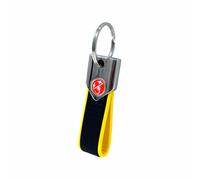 Portachiavi Abarth Carbon Giallo Scorpione Rosso Ufficiale