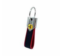 Portachiavi Abarth Carbon Rosso Scorpione Giallo Ufficiale
